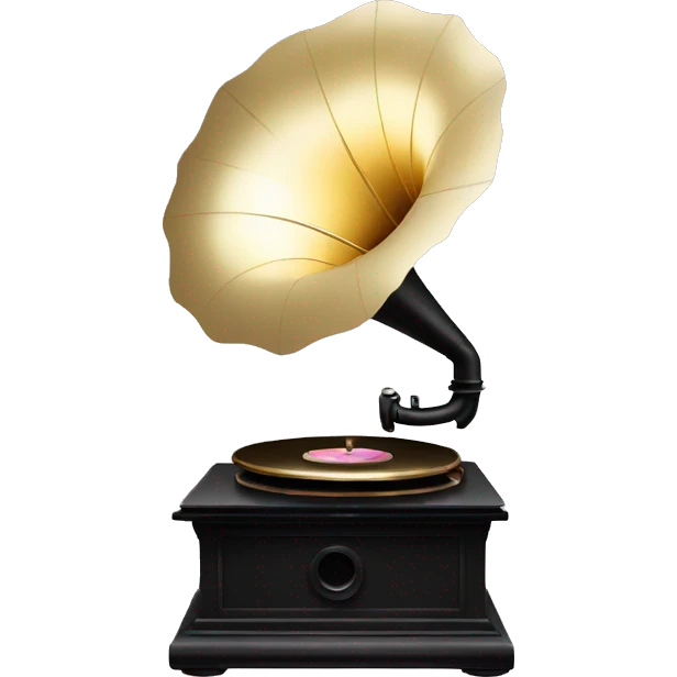 (gem like gramophone) emoji