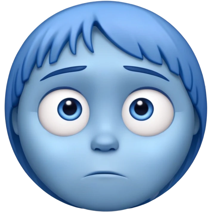 Sadness character from Inside Out movie emoji