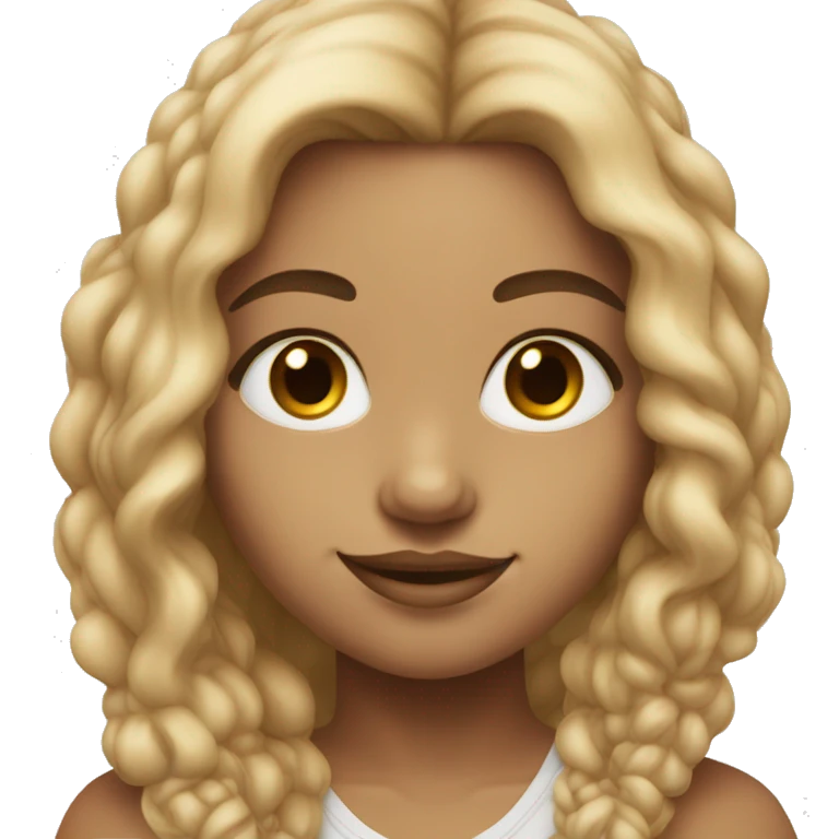 white hippy girl with nose ring and two toned brown blond hair  emoji