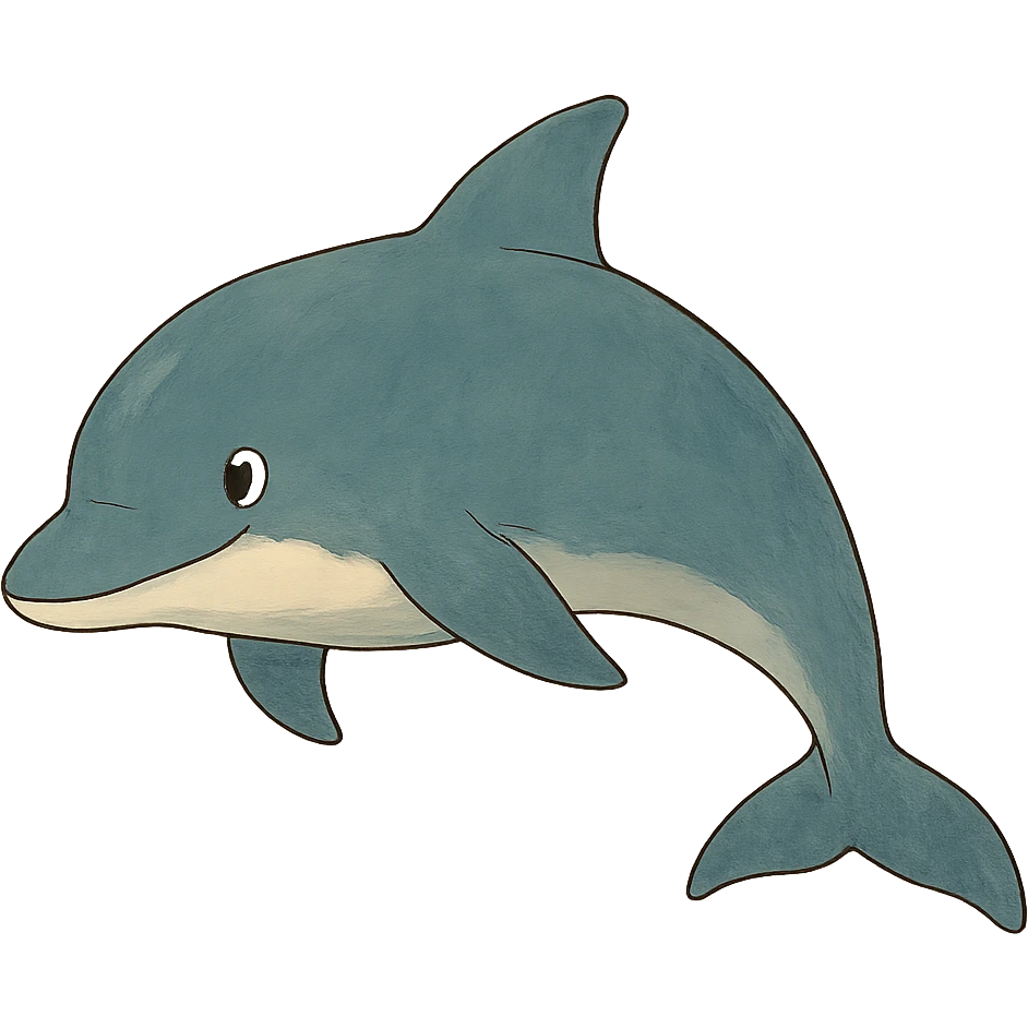 ghibli style dolphin emoji