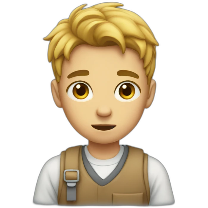 Boy who hates school emoji