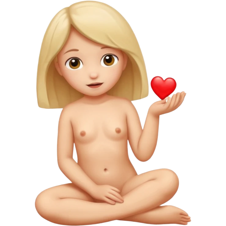Nude little girl emoji
