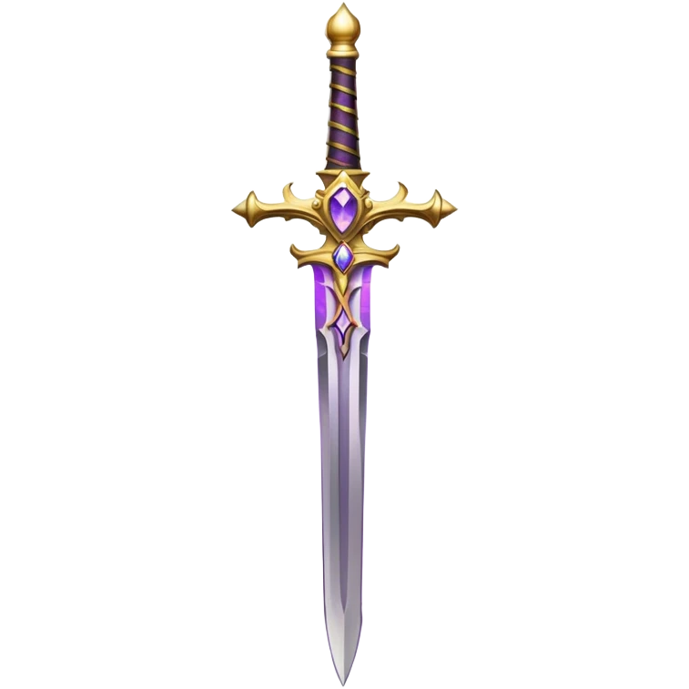 crown, purple aura, sword   emoji