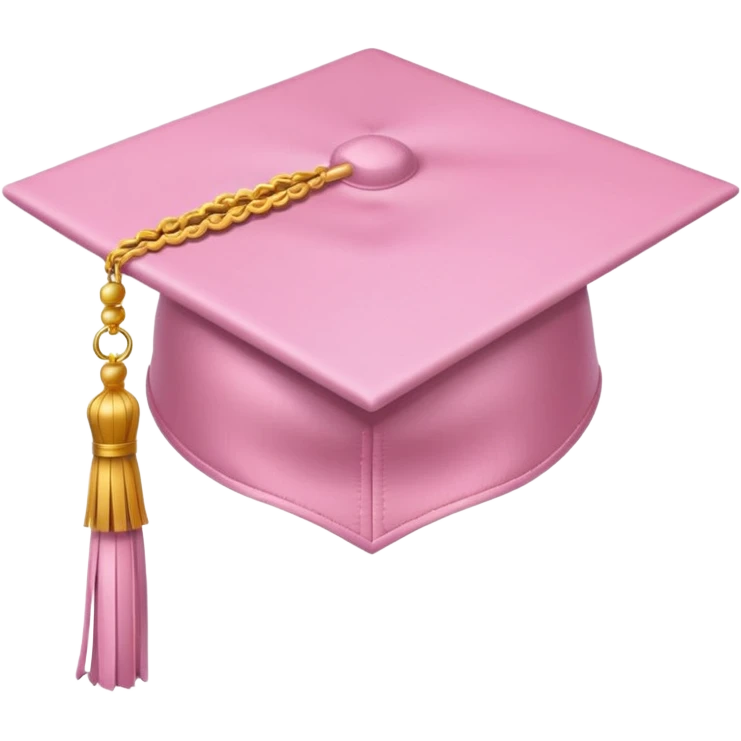 light pink graduation hat emoji