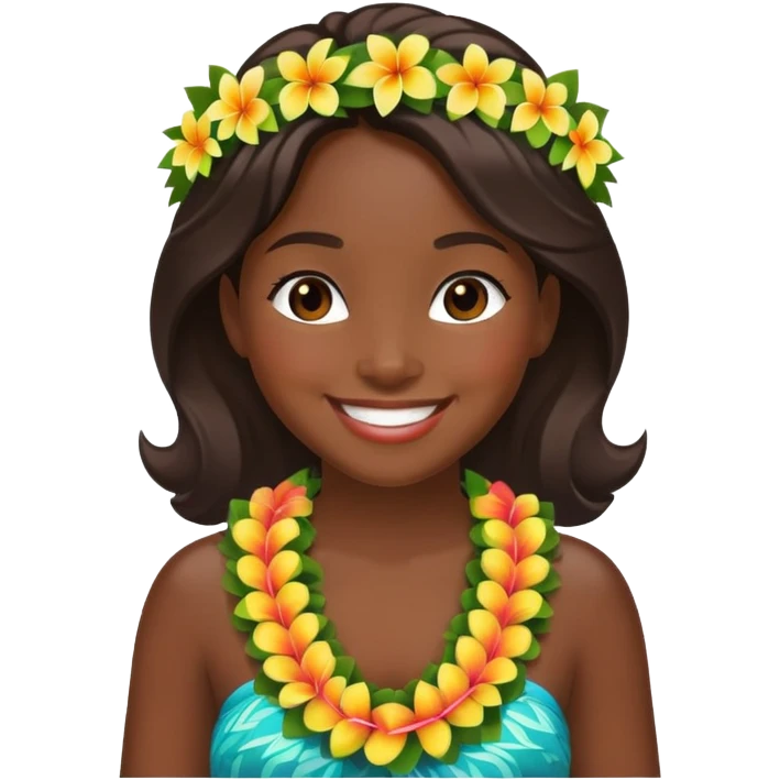 Hula girl emoji