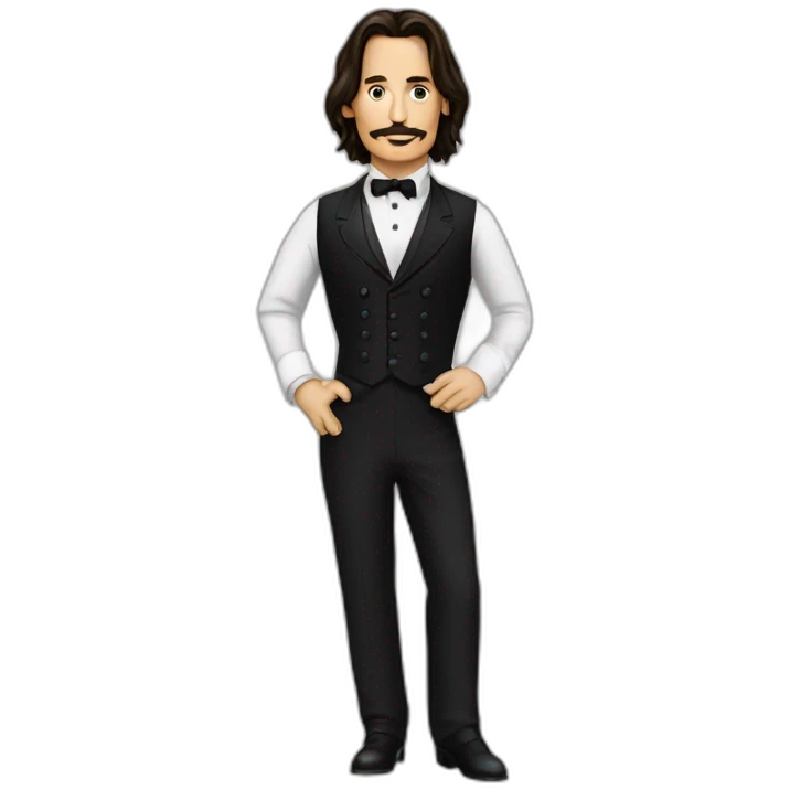 jhonny depp as a waiter emoji
