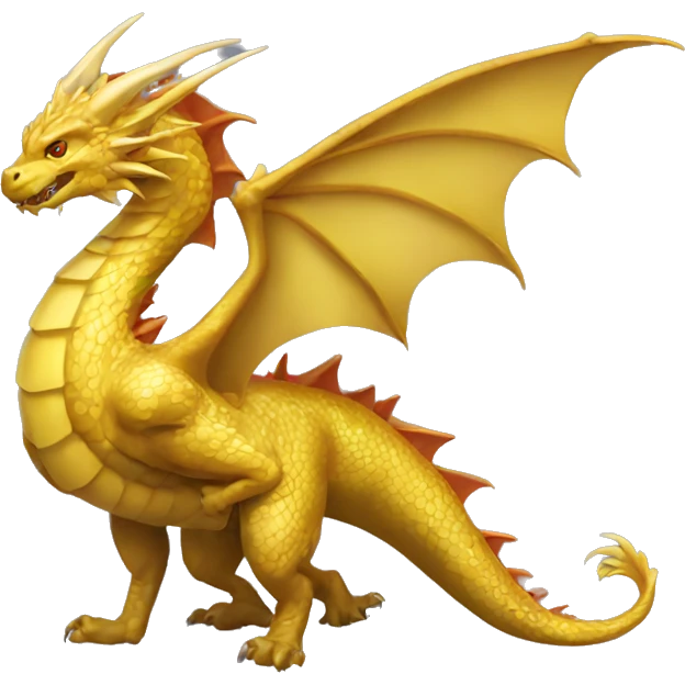 dragón dorado emoji