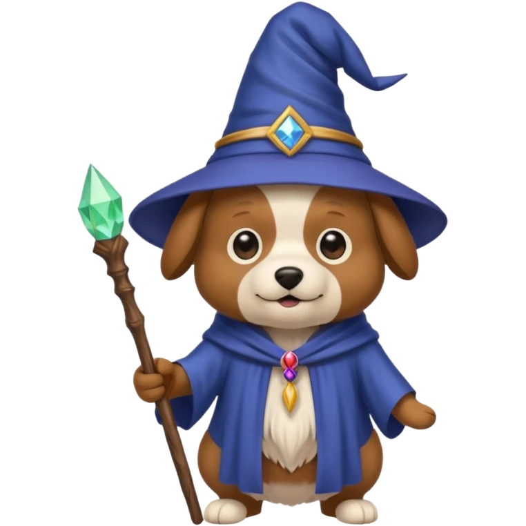 Dog wizard emoji