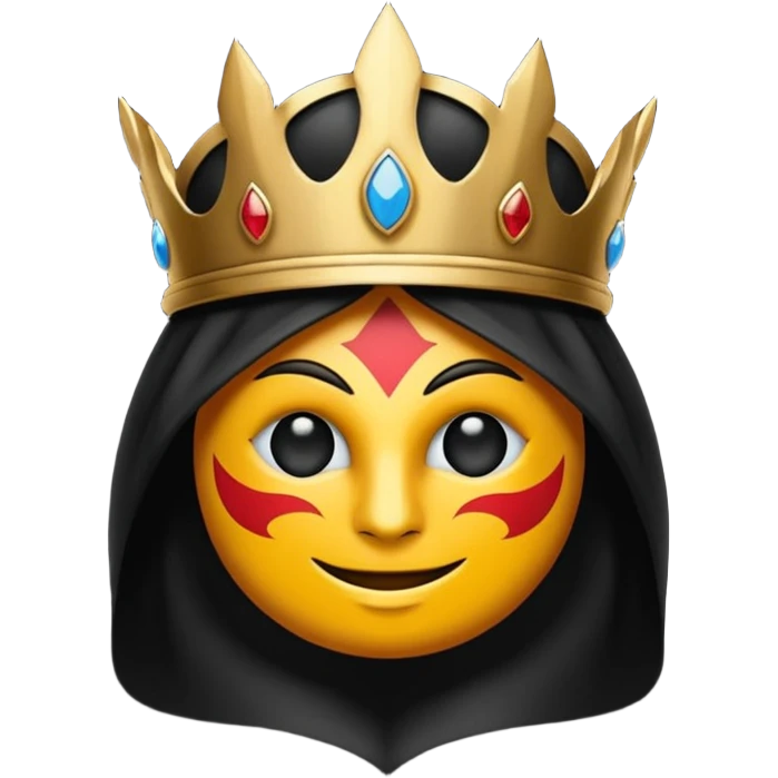 un emoji de emperador supremo de las sombras pero q sea mas un logo solo de una sombra emoji