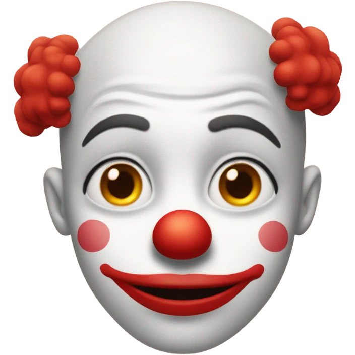 Red clown emoji