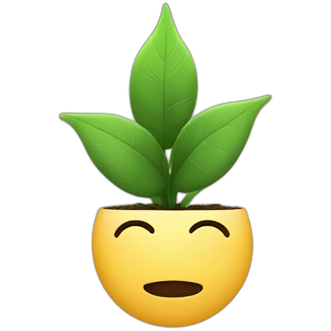 person behind a plant emoji