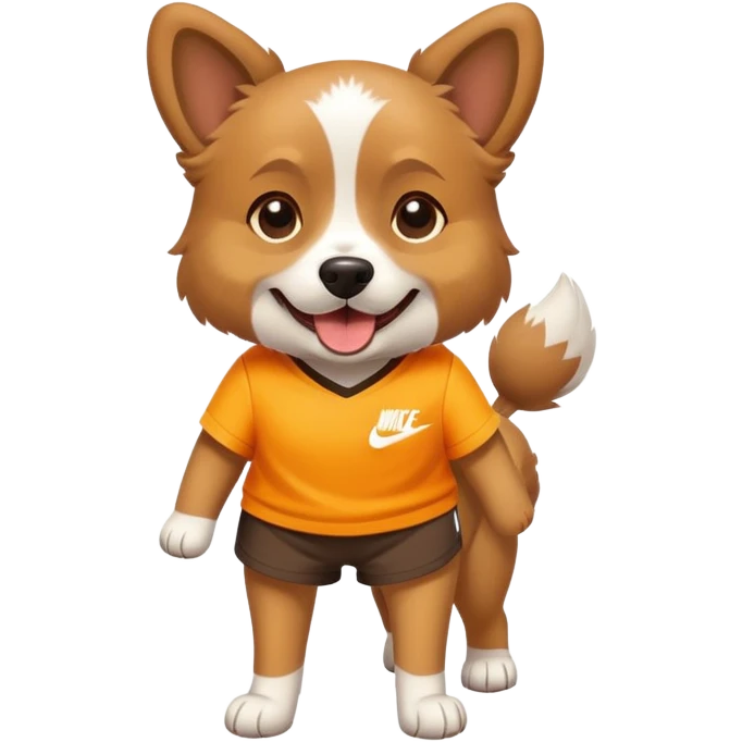 Dog with a Nike shorts on  emoji