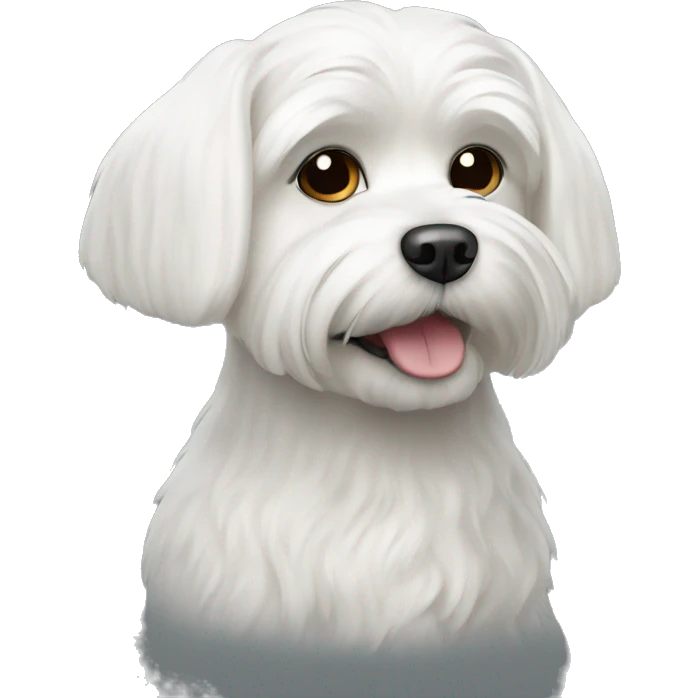 white Maltese dog emoji