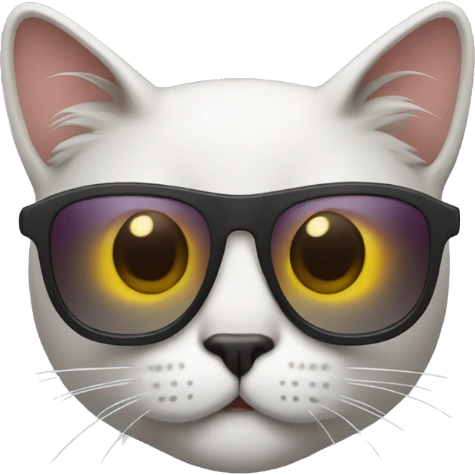 Cat with sunglasses emoji