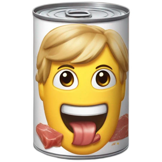 Can of mark speight meat emoji