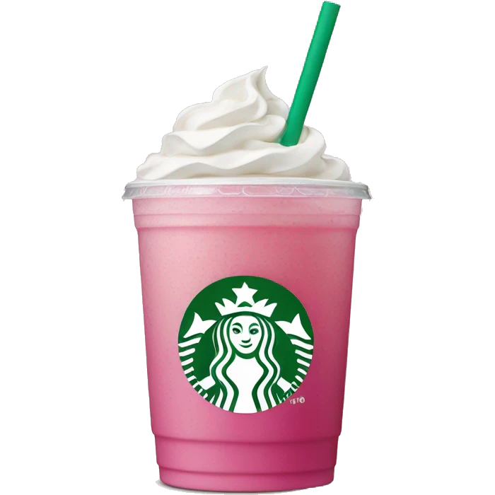 Starbucks pink drink emoji
