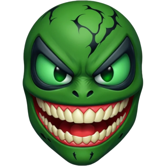 Venom face from a gba game and remove the teeth emoji