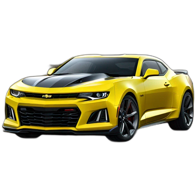 Chevrolet Camaro ZL1 Yellow emoji