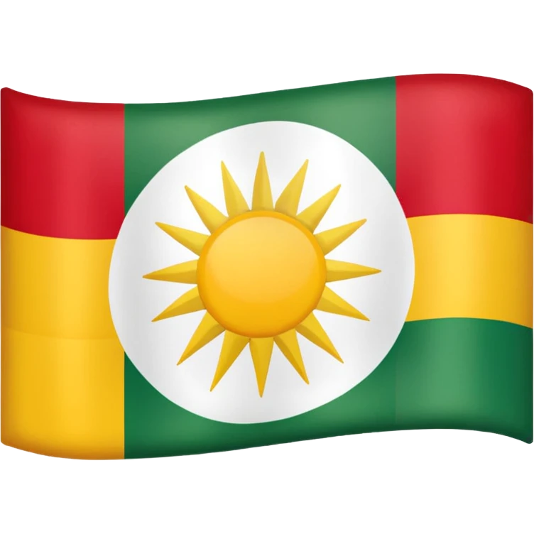 The beautiful flag of Iraqi Kurdistan emoji
