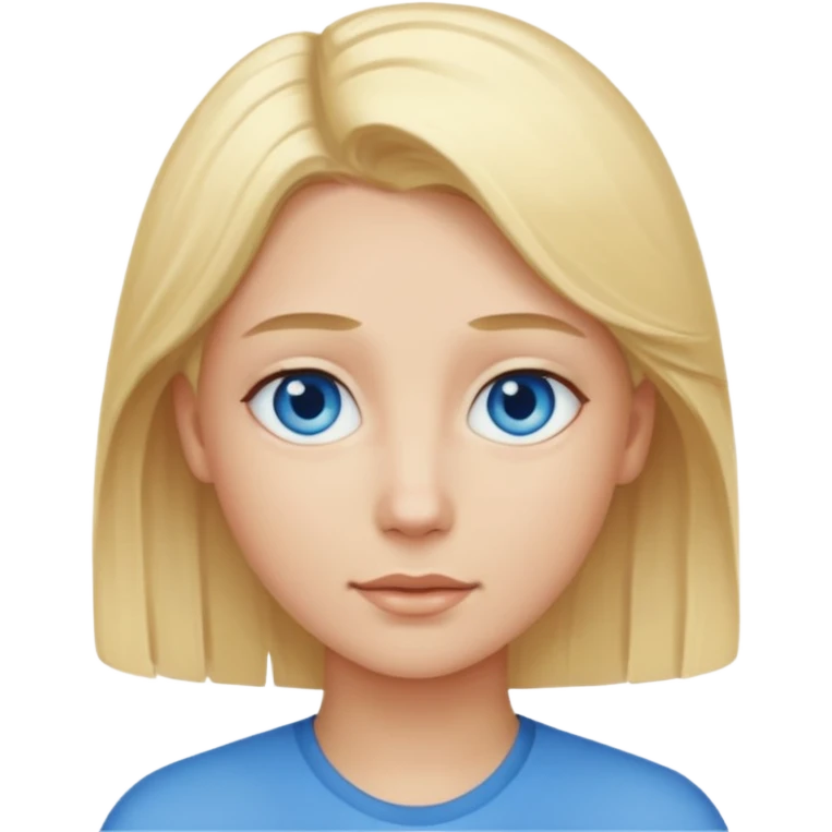 Blonde hair blue eyes emoji  emoji