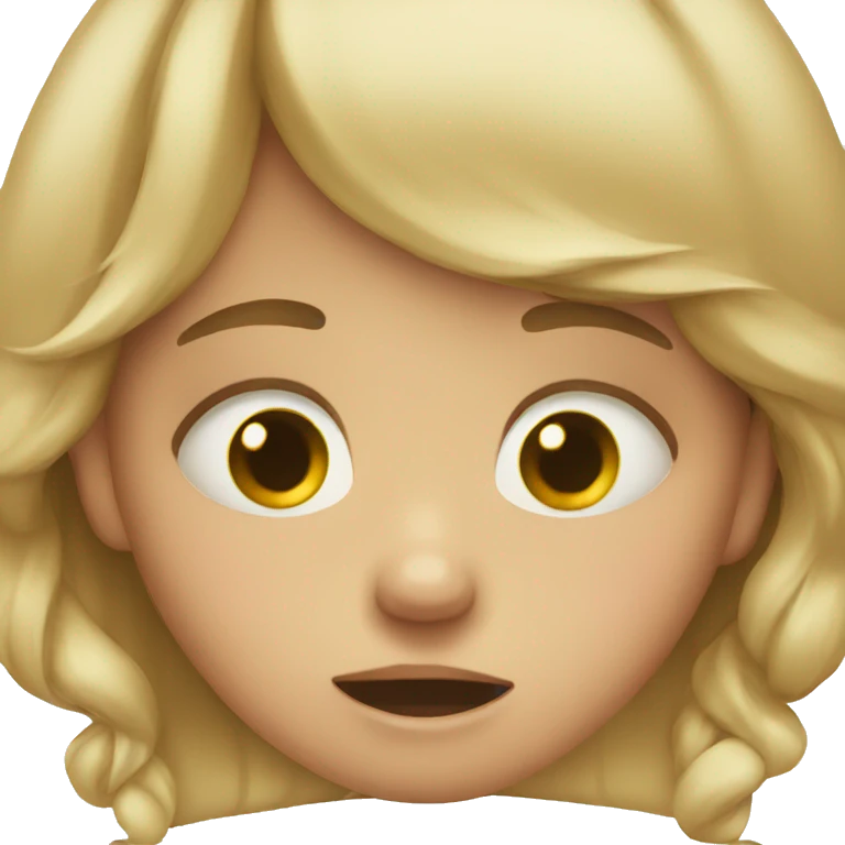 An little girl crying emoji
