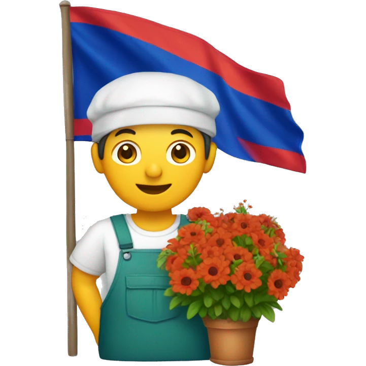 florist with armenian flag emoji