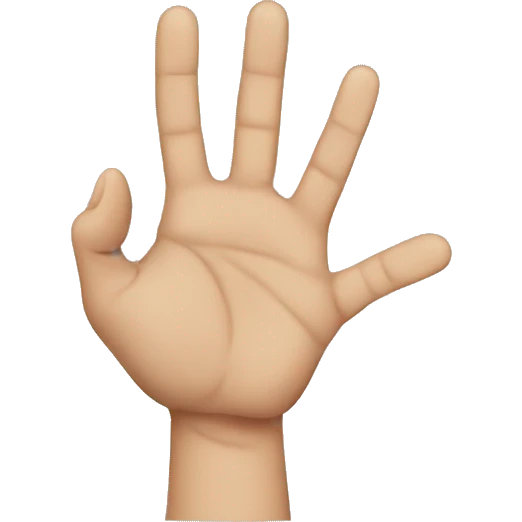 Left hand in right hand which is close emoji