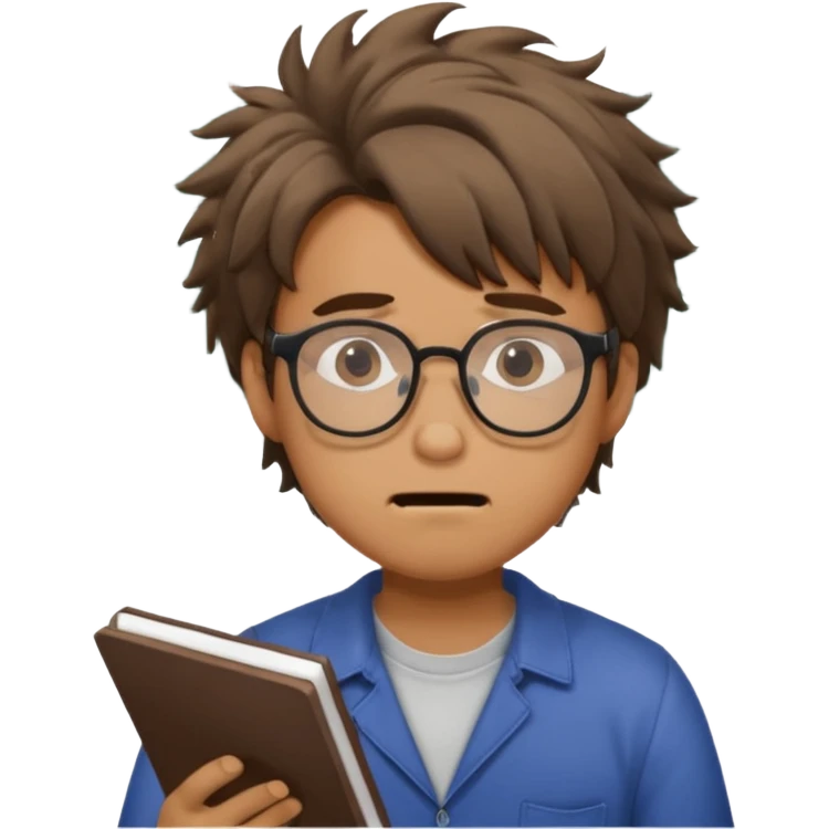 super stressed out guy doing math emoji