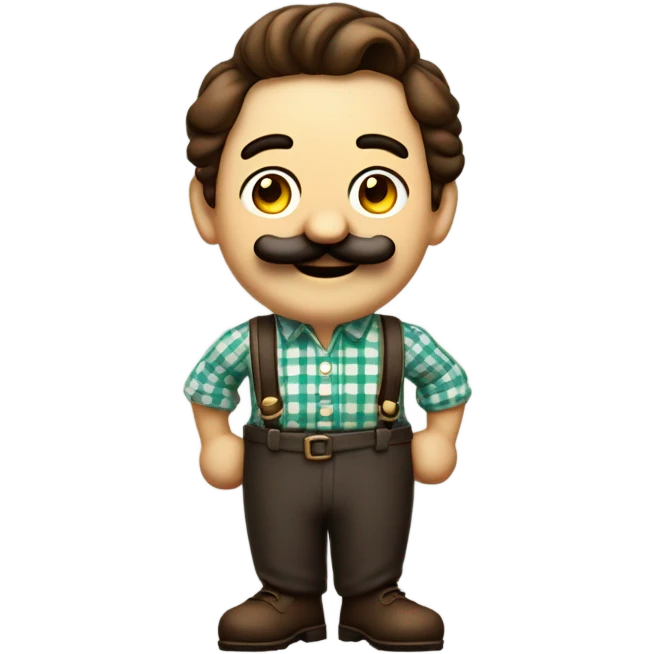 Italian Mr. Mustaccio emoji