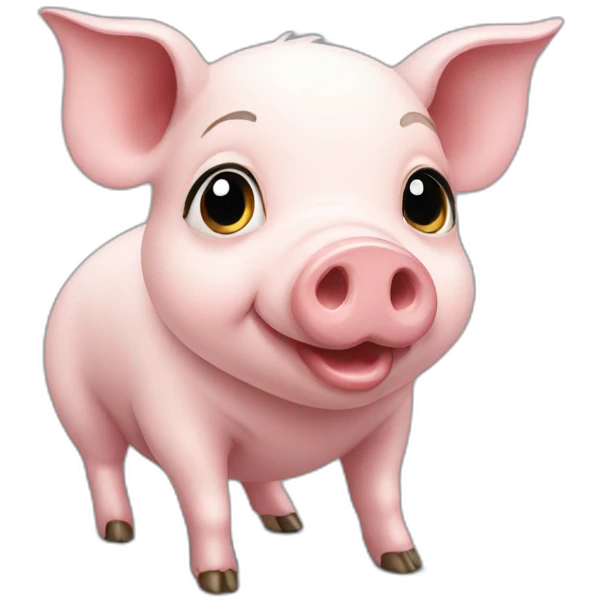 very beautiful elegant pig emoji