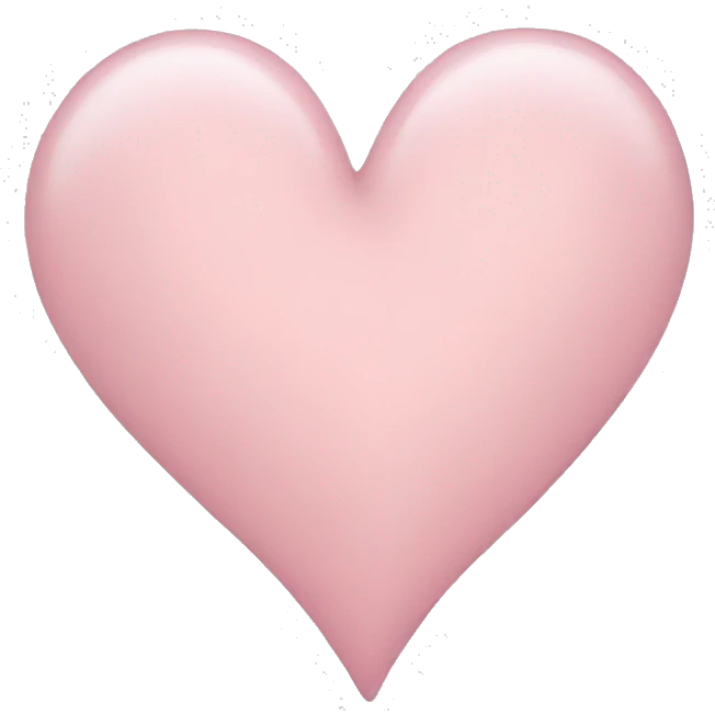 Light pink heart emoji