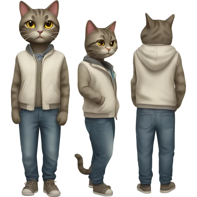 cat with clothes emoji