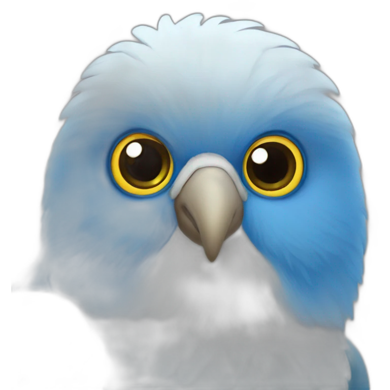 Agapornis azul emoji