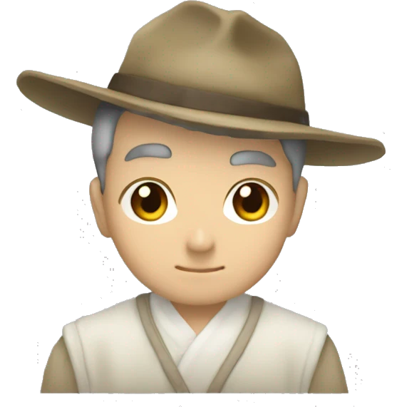 戴著太陽帽的雄貓 emoji