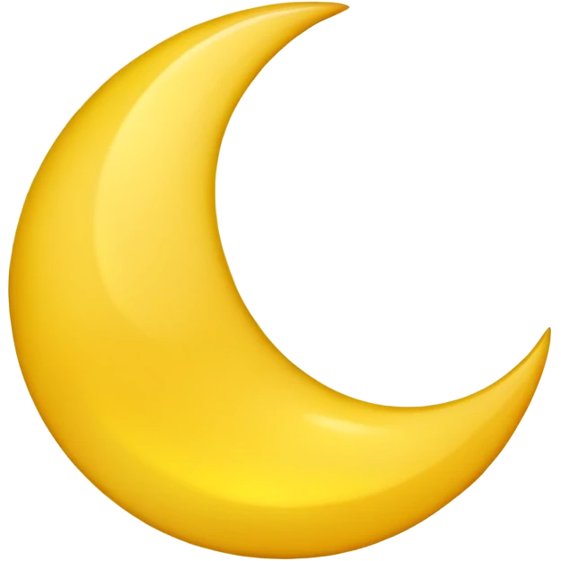 crescent moon emoji