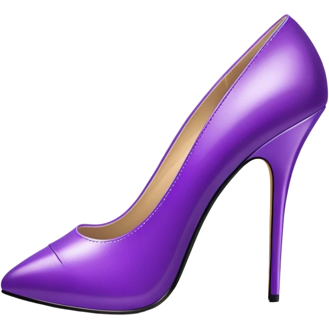 super realistic purple heels emoji