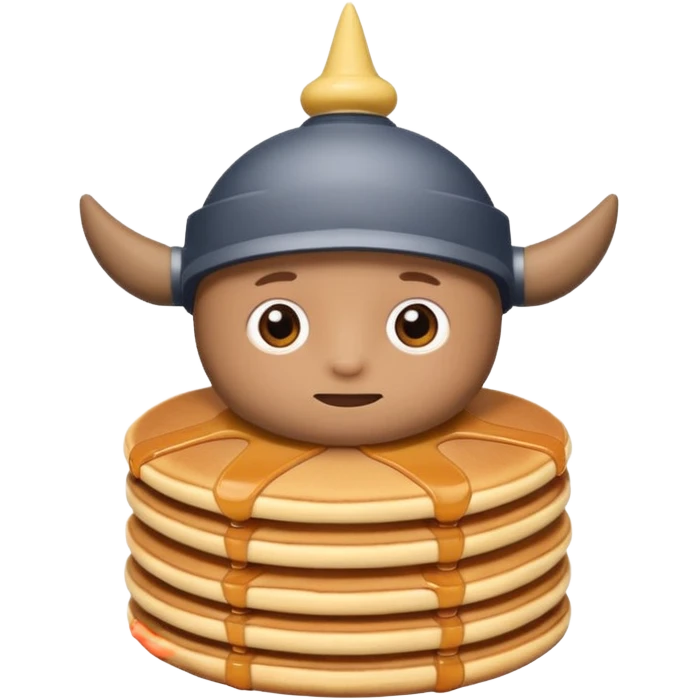 Mini pekka con un panqueque en la cabeza emoji