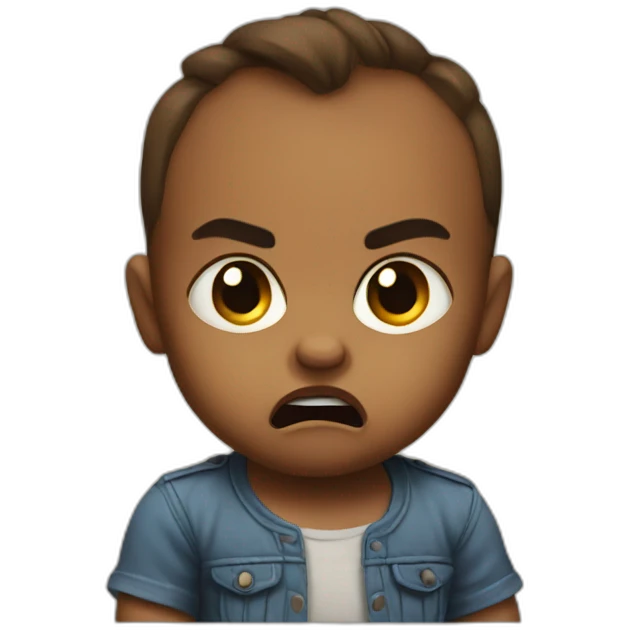 angry baby emoji