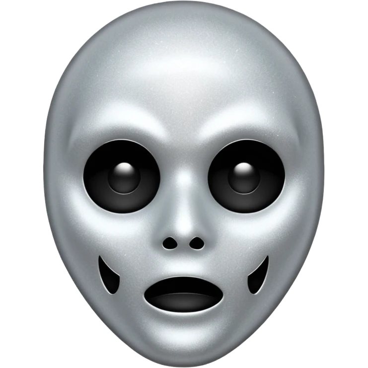 mask Ghost face glitter  emoji