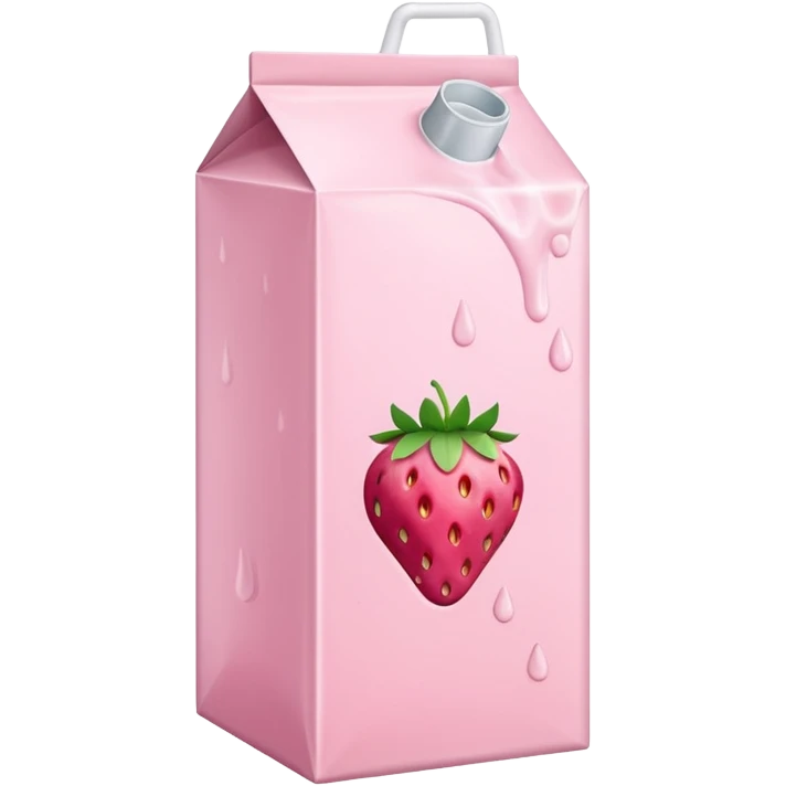 Strawberry milk carton emoji