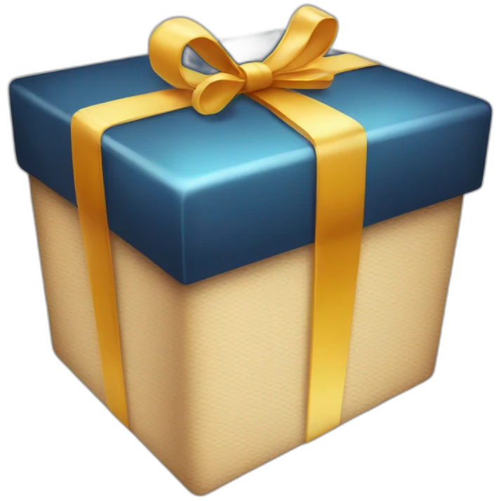gift box realistic smooth rounded corners emoji