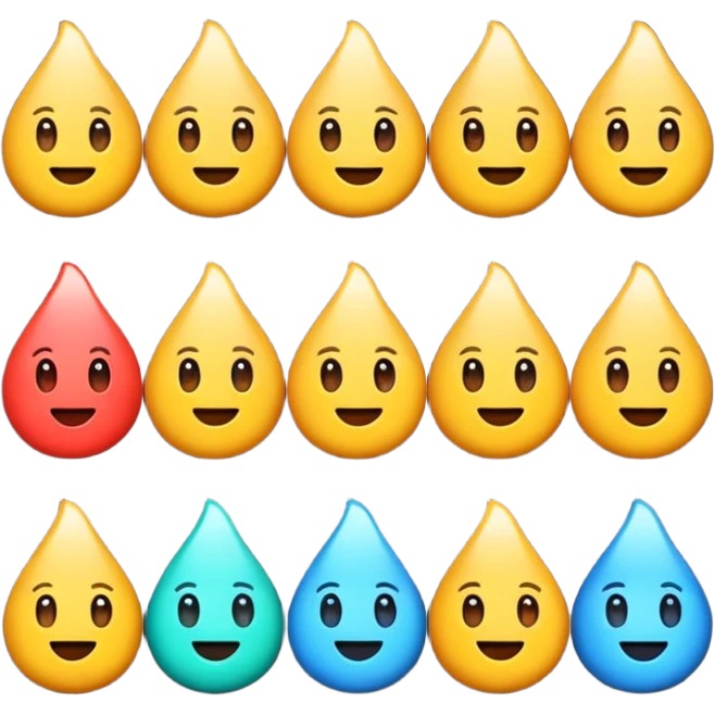 Emoji tenant un 6 et un 7 emoji