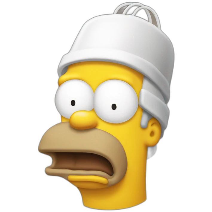 Homer simpson emoji who smell farine emoji
