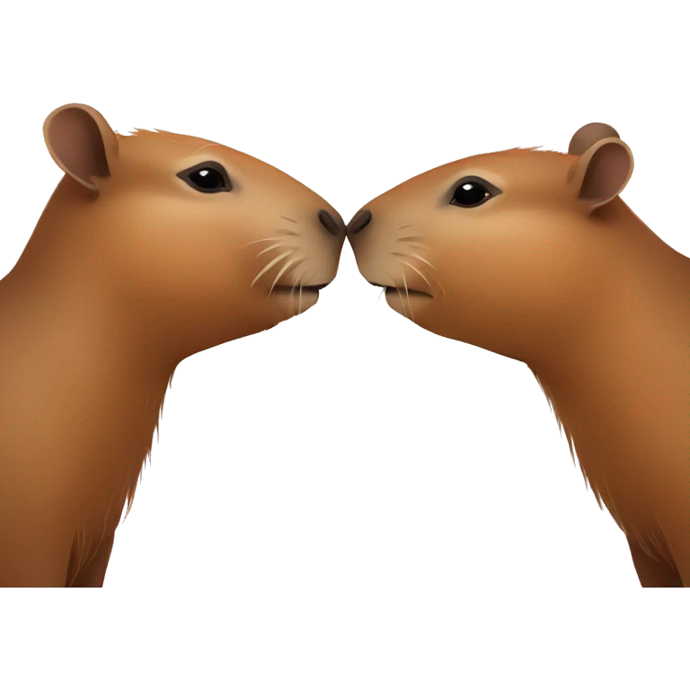 Gay Capybara kiss emoji