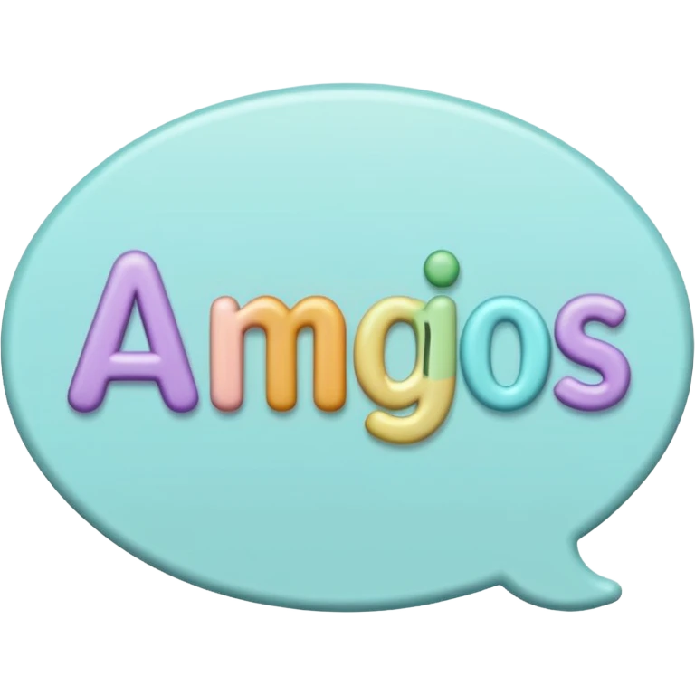 Pastel color sign with amigos on it emoji