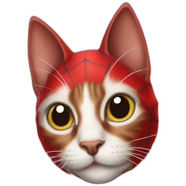 Cat spiderman emoji
