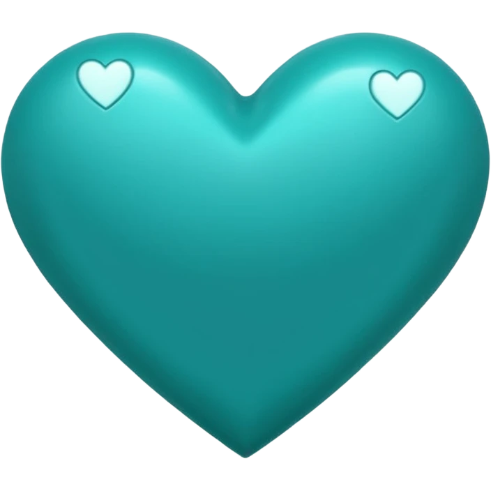 Teal heart saying 'da best'  emoji
