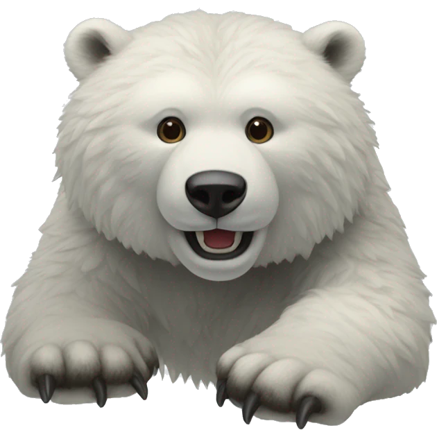 Winkender Eisbär  emoji