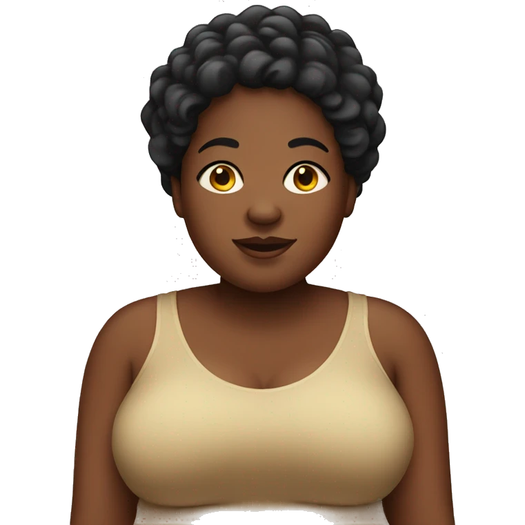 fat black woman emoji
