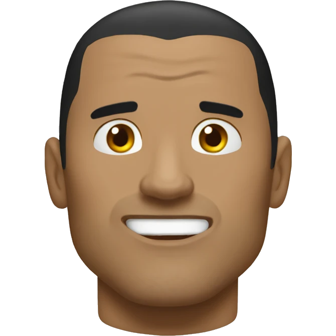 The rock qui mange des cailloux  emoji